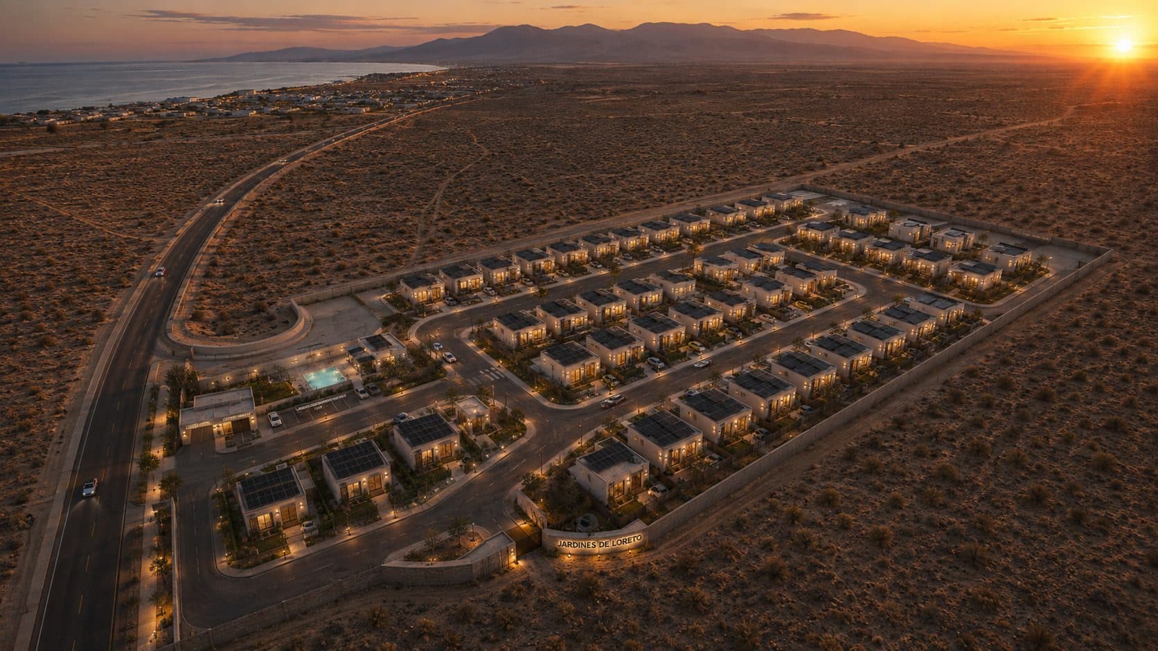 Conjunto habitacional en Atacama · 2